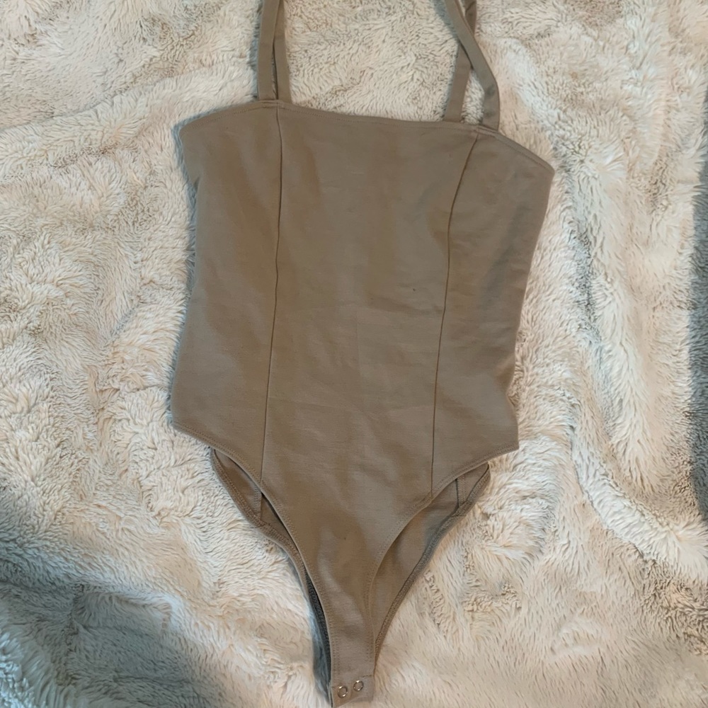 forever 21 beige bodysuit